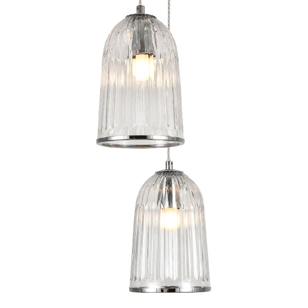 Каскадная люстра Indigo Lucido 11046/5P Chrome V000483