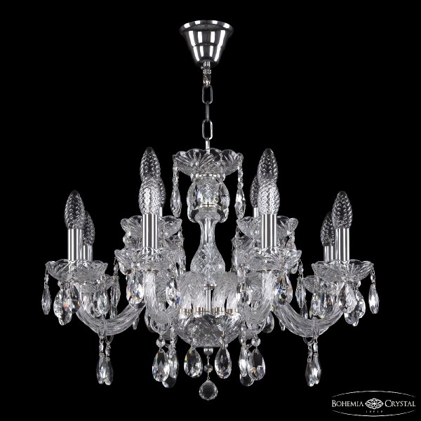 Подвесная люстра Bohemia Ivele Crystal 117/8+4/195 Ni