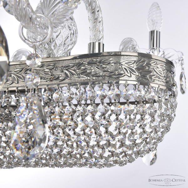 Подвесная люстра Bohemia Ivele Crystal 1452/8/195/800 Ni