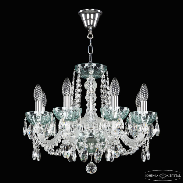 Подвесная люстра Bohemia Ivele Crystal 5402/8/165 Ni Birusa/M-1H
