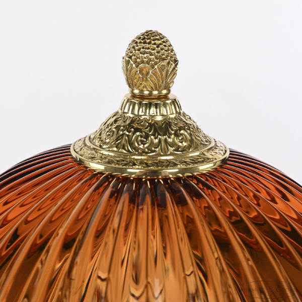 Настольная лампа Bohemia Ivele Crystal 5680L/22 G Amber/M-1G
