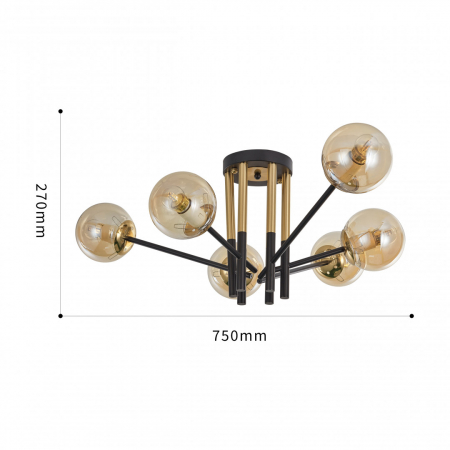 Arte Milano 273708/6 BK/GD