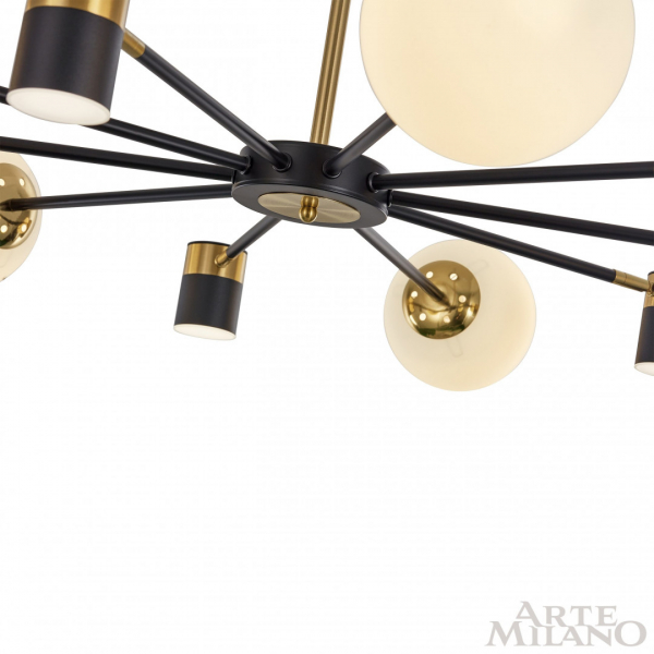 Люстра на штанге Arte Milano Ferrara 274802/10 BK/GD