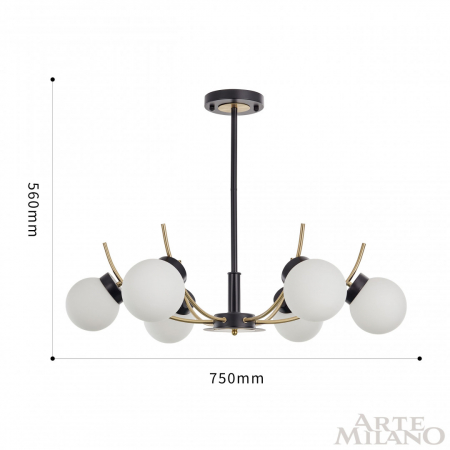 Arte Milano 276169/6 BK/GD