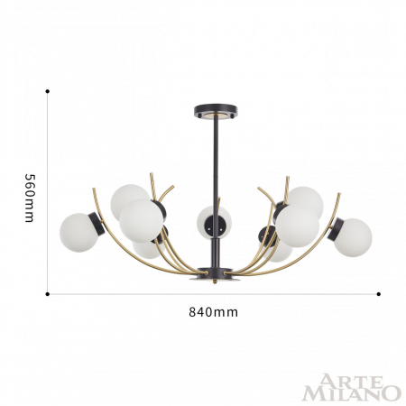 Arte Milano 276169/9 BK/GD