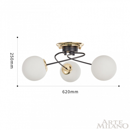 Arte Milano 276408/3 BK/GD