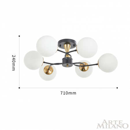 Arte Milano 276808/6 BK/GD