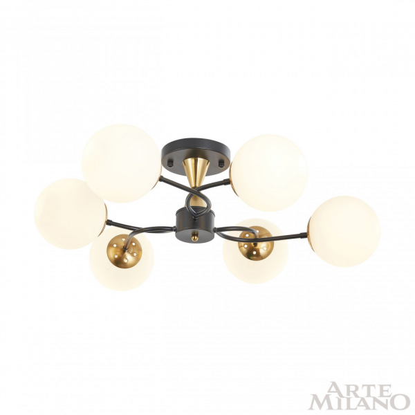 Потолочная люстра Arte Milano Neapolis 276808/6 BK/GD