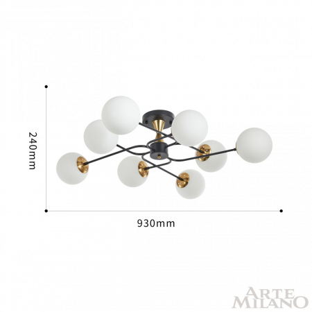 Arte Milano 276808/8 BK/GD