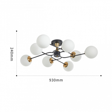 Arte Milano 276808/8 BK/GD