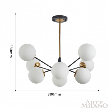 Arte Milano 279808/8 BK/GD