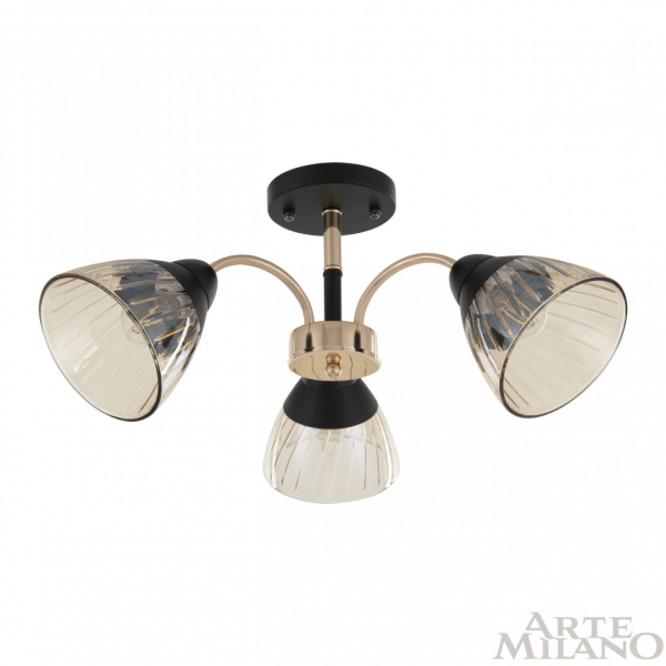 Люстра на штанге Arte Milano Napoli 320119/3 FG+BK