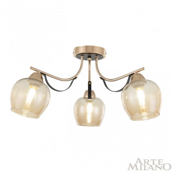 Потолочная люстра Arte Milano Amalfi 322306/3 FG+BK