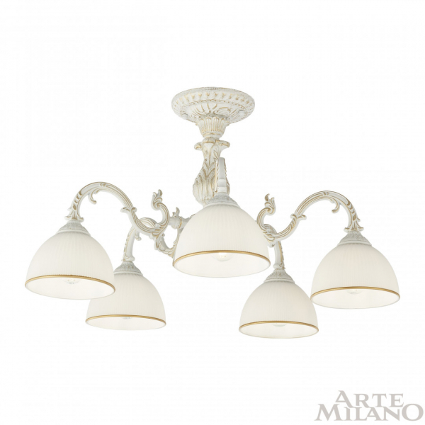 Потолочная люстра Arte Milano 346410/5 WT+G
