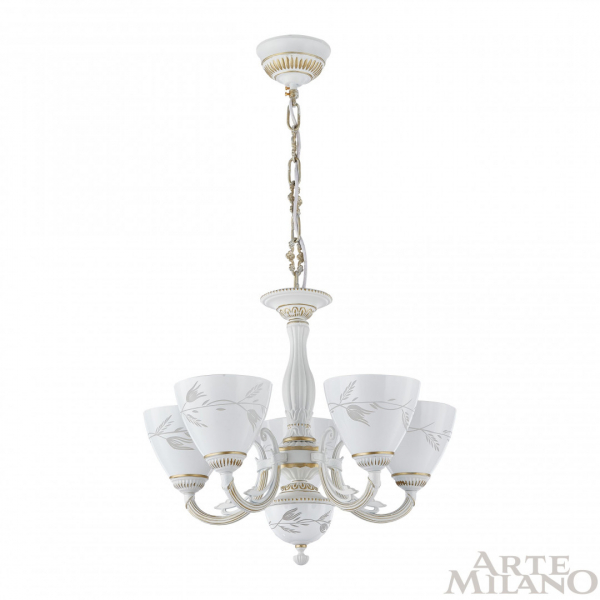 Подвесная люстра Arte Milano 343659/5 WT+G