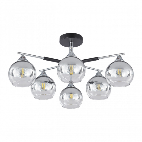 Люстра на штанге Arte Milano Napoli 339354/6 CR+BK