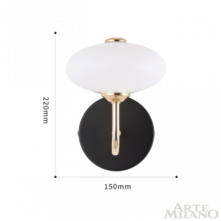 Arte Milano 273908/1B BK/GD