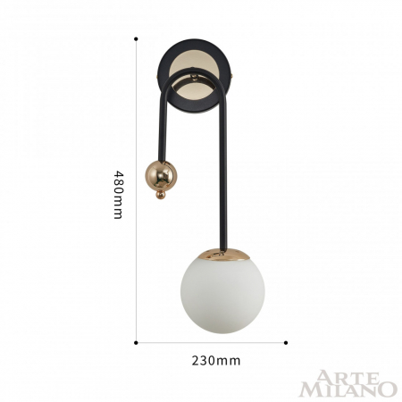 Arte Milano 274307/1B BK/GD