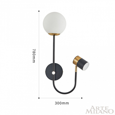 Arte Milano 274802/1+1B BK/GD