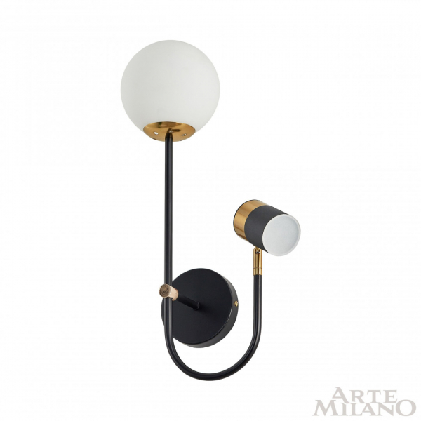 Бра Arte Milano Ferrara 274802/1+1B BK/GD