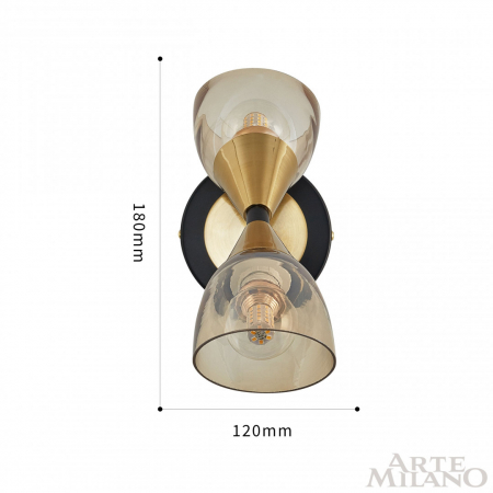 Arte Milano 276708/2B BK/GD