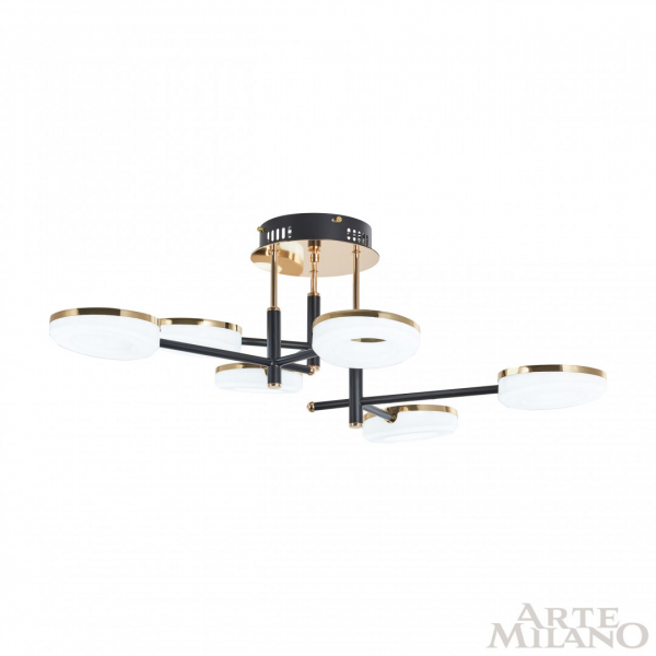 Потолочная люстра Arte Milano Ferrara 272999/6 BK/GD