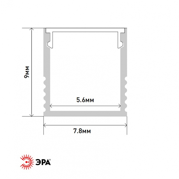 Комплект с накладным анодированным профилем Эра 709 Б0062831