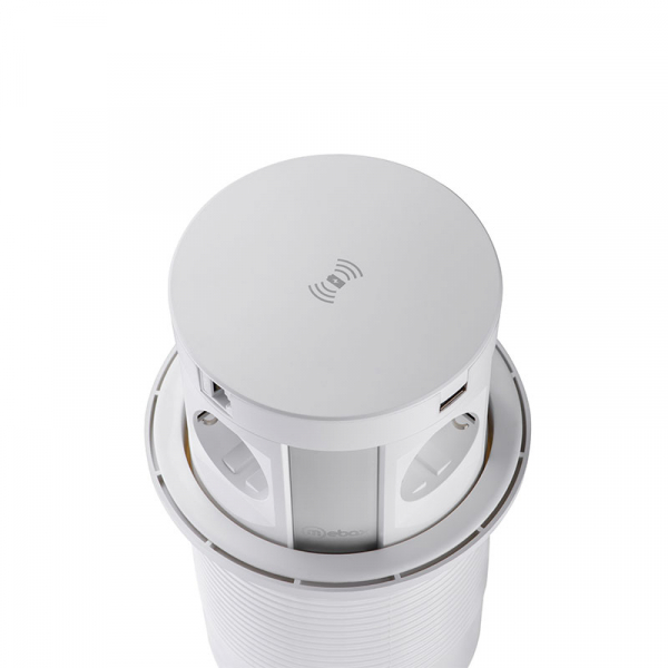 Блок розеток 107J (4 секции, 2 USB и RJ-45) Mebax 00-00001172