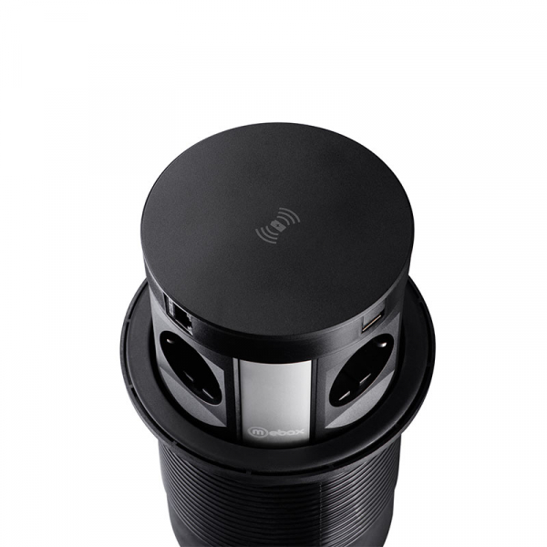 Блок розеток 107J (4 секции, 2 USB и RJ-45) Mebax 00-00001466