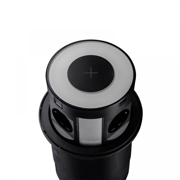 Блок розеток 107J (4 секции, 2 USB А + 2 USB С) Mebax 00-00001464