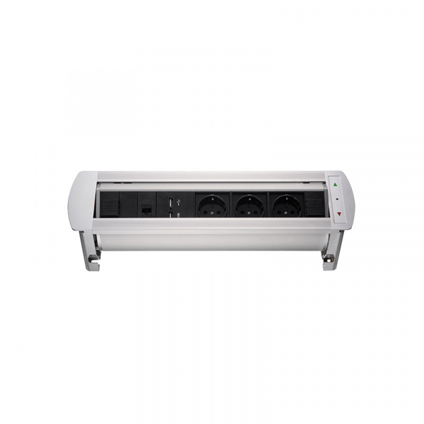 Блок розеток МХ-107 (3 секции, 2 USB и RJ-45) Mebax 00-00001185