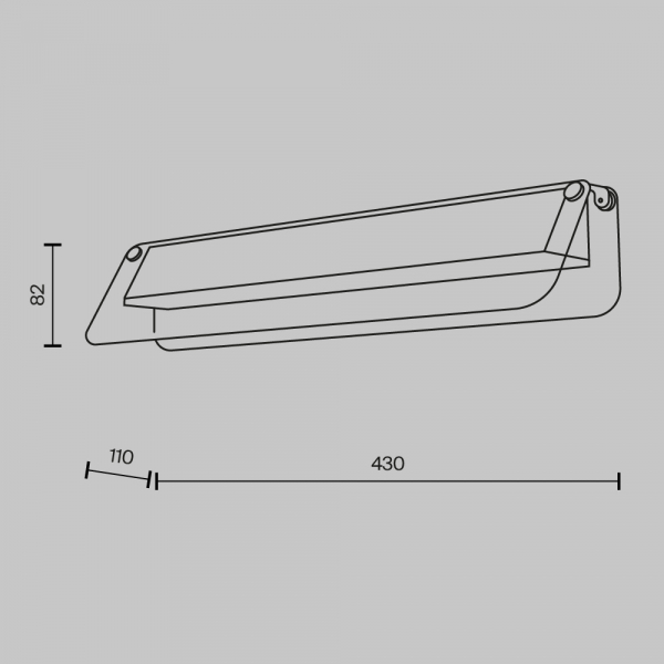 Настенный светильник Maytoni Flat MOD296WL-L10BS3K