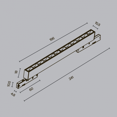 Maytoni TR193-1-10W4K-M-B