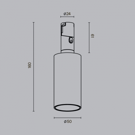 Maytoni TR207-1-3W3K-B