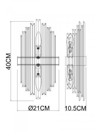 Arte Lamp A1068AP-2CC