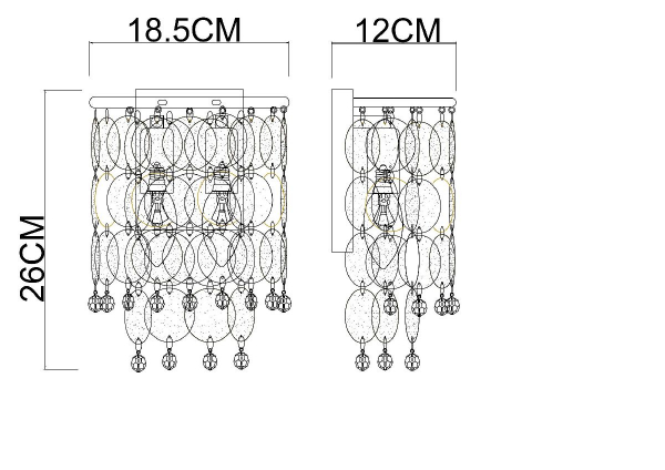 Настенный светильник Arte Lamp Pipirima A4089AP-2AB