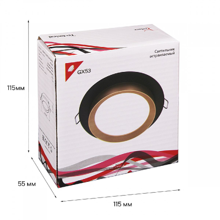 Reluce 53005-9.0-001RLD GX53 BK+GD