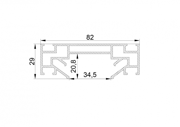 Профиль для натяжного потолка Lightstar Barra 502420