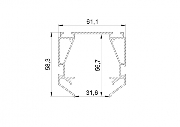 Профиль для натяжного потолка Lightstar Teta 505420