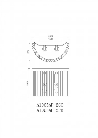 Arte Lamp A1065AP-2CC