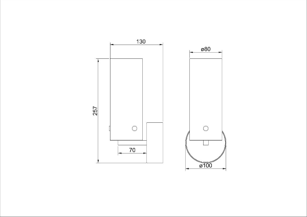 Бра Arte Lamp Lanterna A3606AP-8BK