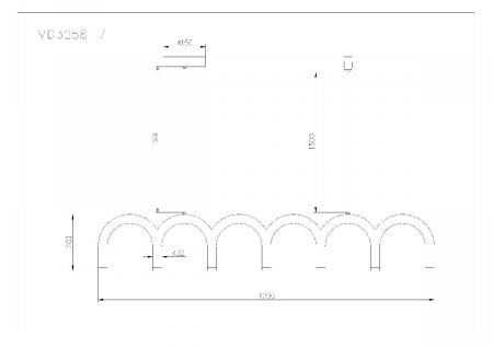 Arte Lamp A3258SP-45BK