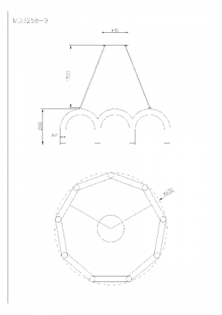 Arte Lamp A3258LM-45BK