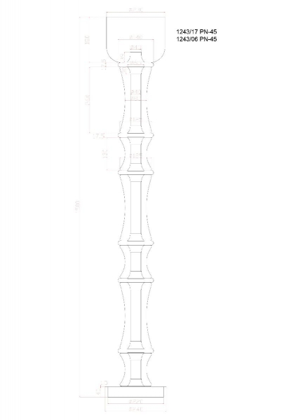 Торшер Divinare Volturn 1243/17 PN-45