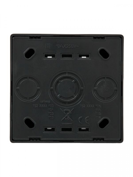 Выключатель 2-кл. ОП LETO черн. бархат LEZARD 752-4200-101