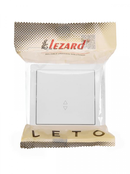 Выключатель проходной 1-кл. ОП LETO бел. LEZARD 752-0200-105 Выключатель проходной 1-кл. ОП LETO бел. LEZARD 752-0200-105