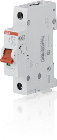 Рубильник 1п SD201/63 рычаг красн. ABB 2CDD281101R0063 Рубильник 1п SD201/63 рычаг красн. ABB 2CDD281101R0063