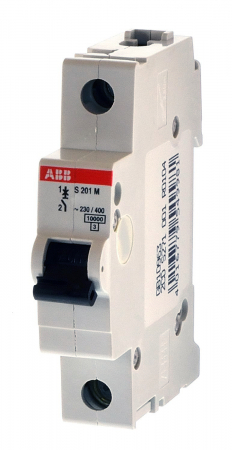 Выключатель автоматический модульный 1п C 25А 10кА S201M C25 ABB 2CDS271001R0254
