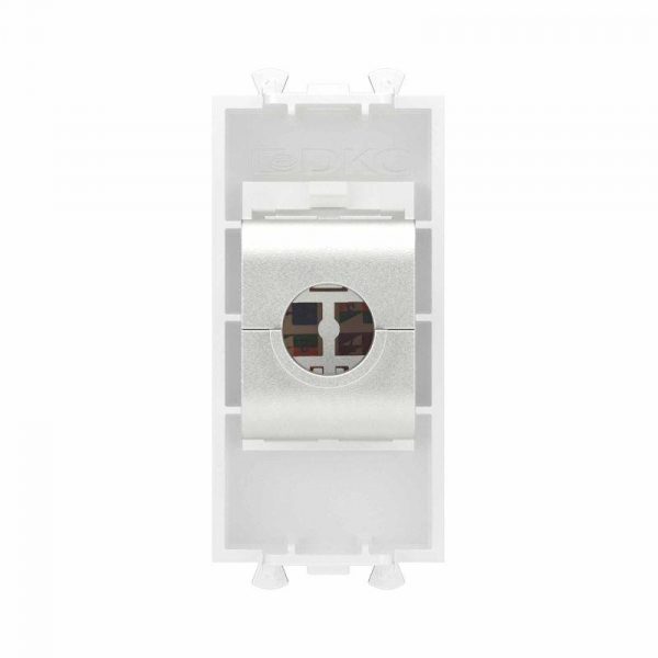 Розетка компьютерная 1мод. Avanti "Белое облако" RJ45 кат.6 без шторок экранир. модульная механизм DKC 4400791