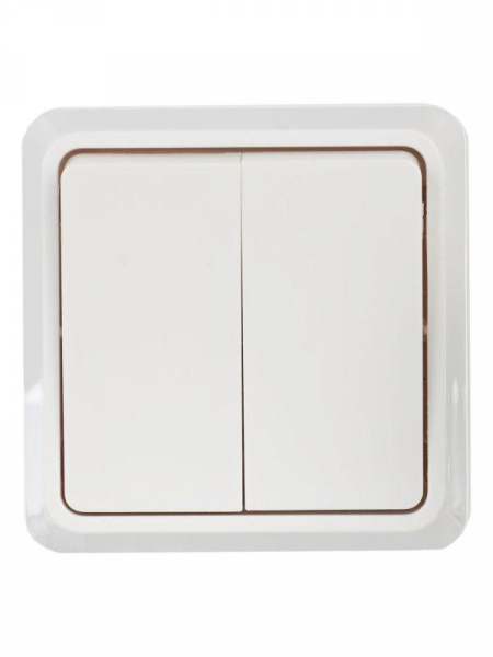 Выключатель 2-кл. ОП Октава 10А IP20 ВС20-2-0-ОБ 250В бел. IEK EVO20-K01-10-DC Выключатель 2-кл. ОП Октава 10А IP20 ВС20-2-0-ОБ 250В бел. IEK EVO20-K01-10-DC